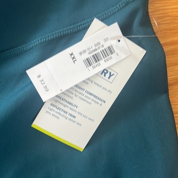 NWT Old Navy Active Mid Rise Go-Dry Leggings in Dark teal XXL - Picture 3 of 5